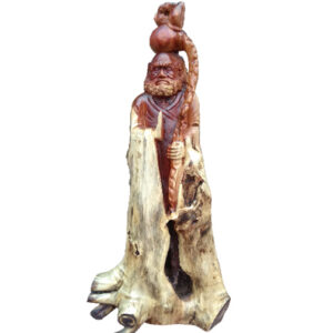 tượng đạt ma gỗ lũa