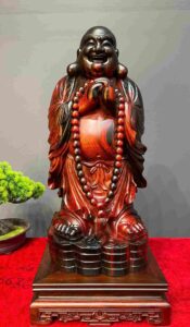 Tượng Phật Di Lặc Chúc Phúc Gỗ Trắc