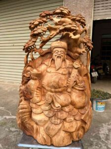Tượng Thần Tài Gỗ Ngọc Am