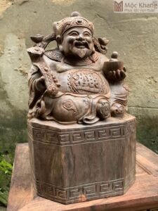 Tượng Thần Tài Gỗ Trắc