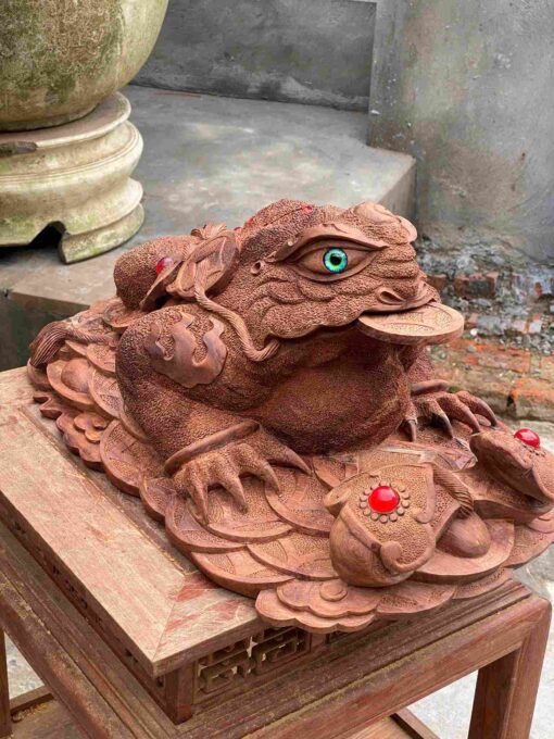 Tượng Thiềm Thừ Gỗ Hương
