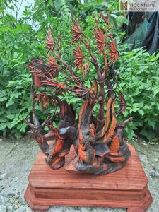 Tượng Phu Thê Viên Mãn Gỗ Trắc