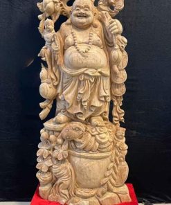 Tượng Phật Di Lặc Gỗ Ngọc Am Cao 132 (cm)