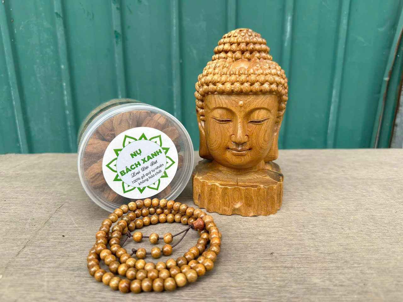 Bộ 3 Món Gỗ Bách Xanh Cao 15 (cm)