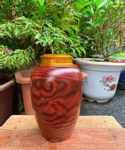 Lọ Đựng Chè Gỗ Trắc Cao 19 (cm)