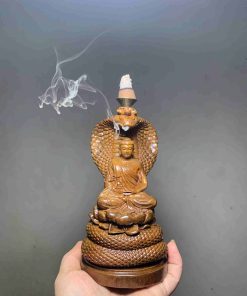 Phật Xà Lô Gỗ Bách Xanh Cao 20 (cm)