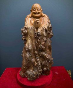 Tượng Cụ Chúc Phúc Gỗ Nu Dổi Cao 75 (cm)