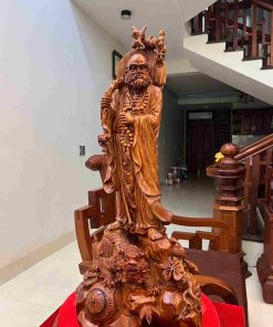 Tượng Cụ Đạt Ma Gỗ Sưa Bắc Cao 72 (cm)