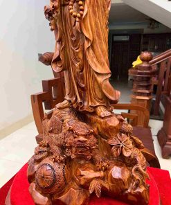 Tượng Cụ Đạt Ma Gỗ Sưa Bắc Cao 72 (cm)