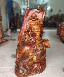 Tượng Di Lặc Gỗ Hương Cao 62 (cm)