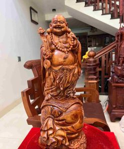 Tượng Di Lặc Gỗ Sưa Bắc Cao 58 (cm)