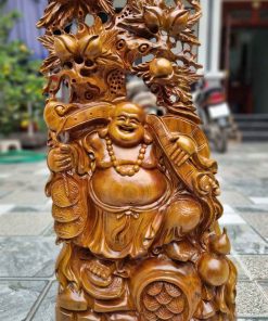 Tượng Di Lặc Tọa Gốc Đào Cao 78 (cm)