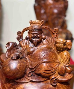 Tượng Thần Tài Ngồi Bao Tiền Cao 42 (cm)