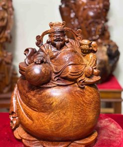 Tượng Thần Tài Ngồi Bao Tiền Cao 42 (cm)