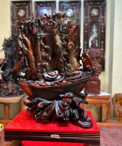 Tượng Thuận Buồm Xuôi Gió Gỗ Trắc Cao 68 (cm)