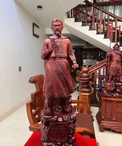 Tượng Trần Quốc Tuấn Gỗ Tử Đàn Cao 81 (cm)