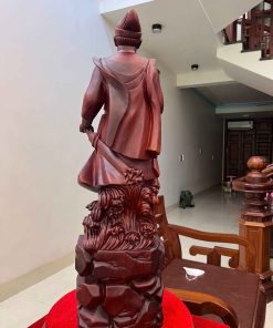 Tượng Trần Quốc Tuấn Gỗ Tử Đàn Cao 81 (cm)