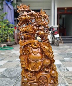 Tượng Di Lặc Tọa Gốc Đào Cao 78 (cm)